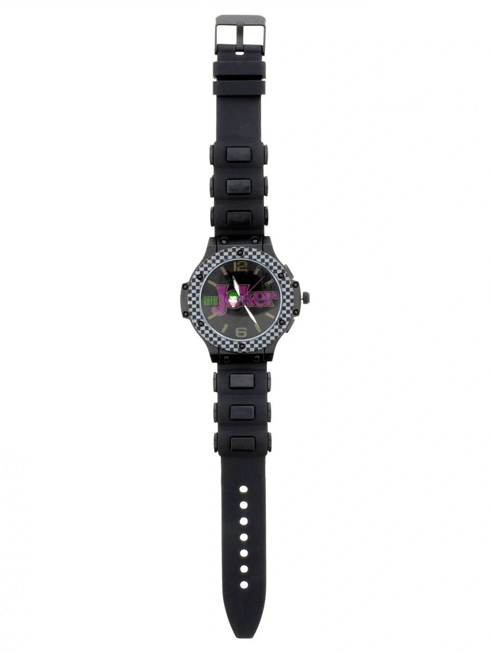 0140: The Joker Black with Purple Logo Stainless Steel Analog Watch - Black